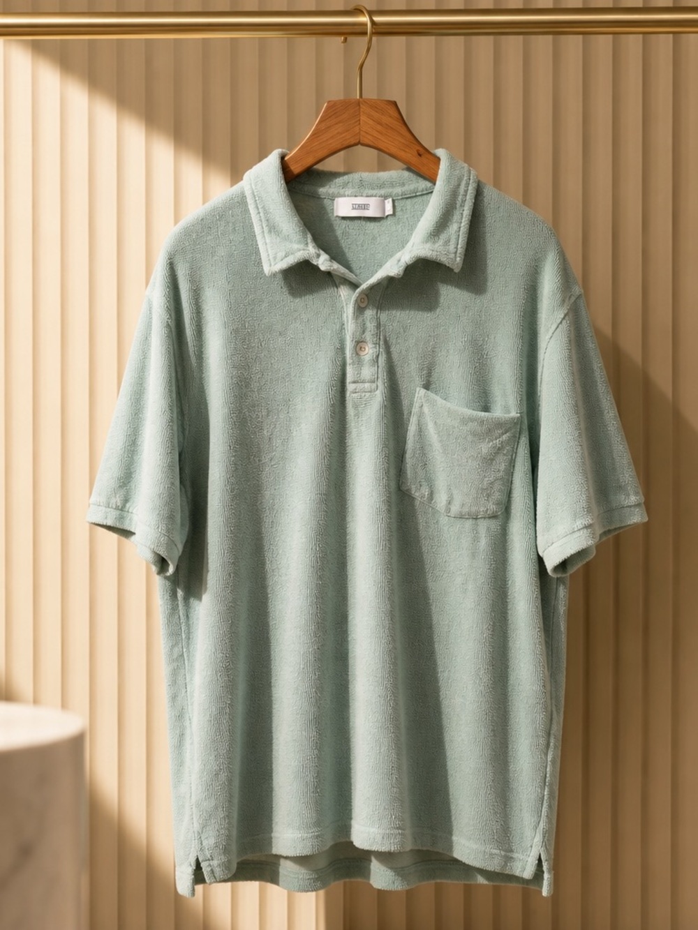 Closed Mint Green Terry Polo Shirt